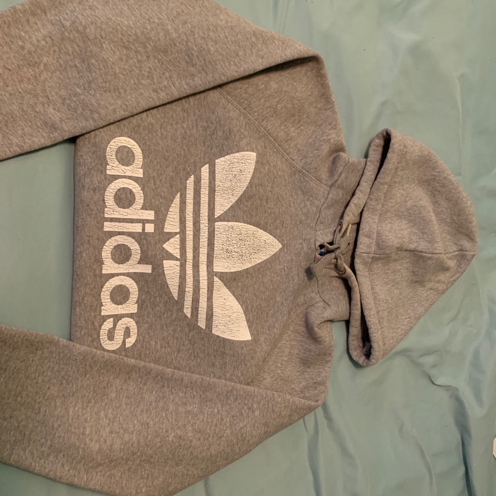 Grey Adidas hoodie